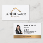 Carte De Visite Maison immobilière professionnelle moderne Insérer (Devant / Derrière)