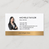 Carte De Visite Maison immobilière professionnelle moderne Insérer (Dos)