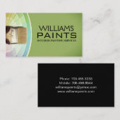 Carte De Visite Maison intérieure et peinture extérieure (Devant / Derrière)