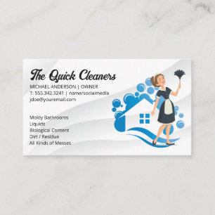 Carte De Visite Maison Maid   Nettoyage à domicile