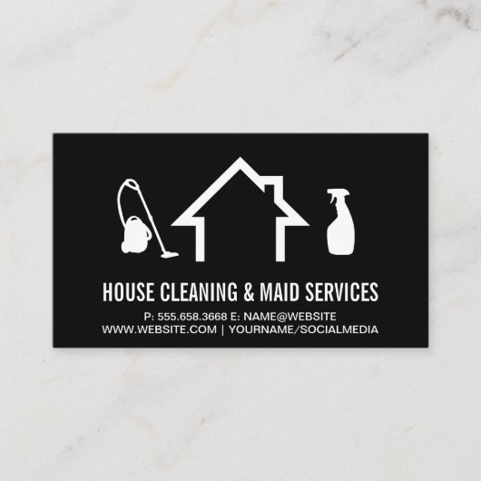 Carte De Visite Maison Maid | Nettoyeurs (Devant)