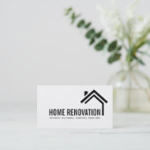 Carte De Visite Maison Maison Retrait Rénovation Construction (Debout devant)