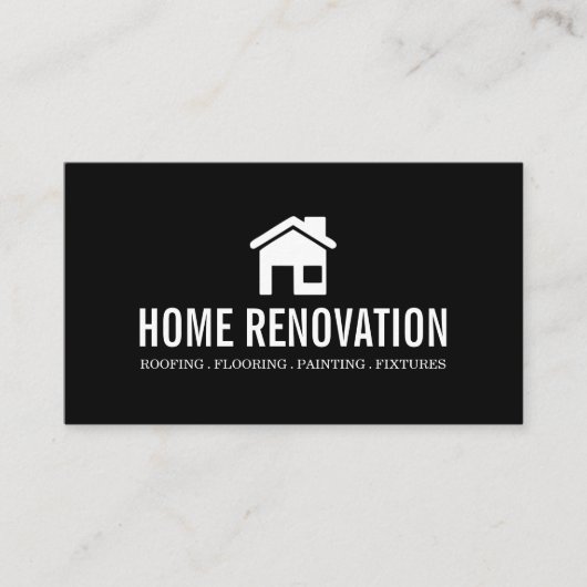 Carte De Visite Maison Maison Retrait Rénovation Construction (Devant)