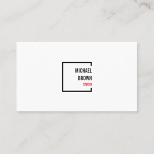 Carte De Visite Maison Minimaliste Moderne Désencombrement Organis