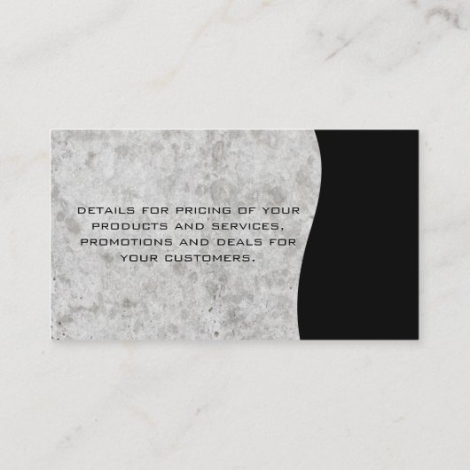 Carte De Visite Maison moderne (Dos)