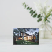 Carte De Visite Maison moderne de décorateur (Debout devant)