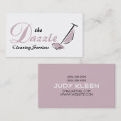 Carte De Visite Maison moderne, entreprise de nettoyage de bureau (Devant / Derrière)