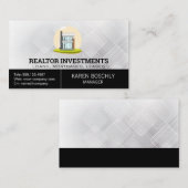 Carte De Visite Maison moderne | Immobilier de maison hypothécaire (Devant / Derrière)