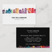 Carte De Visite Maison moderne Réalisateur professionnel immobilie (Devant / Derrière)