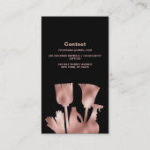 Carte De Visite Maison Nettoyant Rose de nettoyage de l'or Service (Dos)