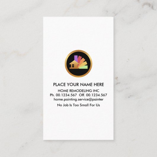 Carte De Visite Maison peinte Creative Leaking (Dos)