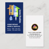 Carte De Visite Maison peinte Creative Leaking (Devant / Derrière)