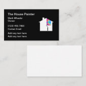 Carte De Visite Maison Peintre Maison Peinture Logo Conception (Devant / Derrière)