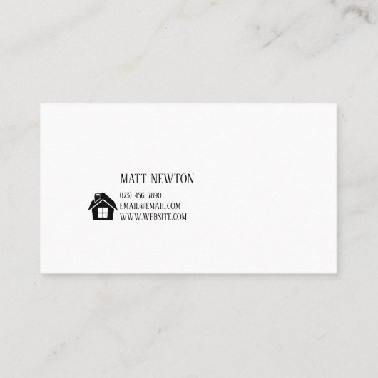 Carte De Visite Maison Peinture Construction (Dos)