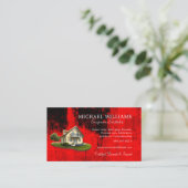 Carte De Visite Maison professionnelle branchée Services d'aidants (Debout devant)
