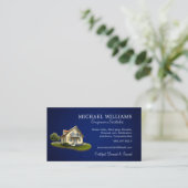 Carte De Visite Maison professionnelle branchée Services d'aidants (Debout devant)