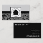 Carte De Visite maison professionnelle de damassé d'agent (Devant / Derrière)