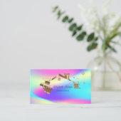 Carte De Visite Maison professionnelle de nettoyage domestique col (Debout devant)