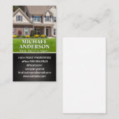 Carte De Visite Maison résidentielle | Immobilier (Devant / Derrière)