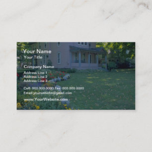 Carte De Visite Maison rouge dans l'état de New York