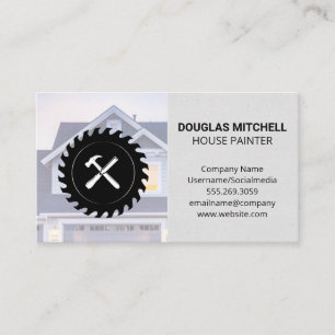 Carte De Visite Maison   Saw Chisel et Hammer