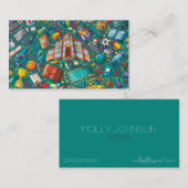 Carte De Visite Maison scolaire Cute Tutor (Devant / Derrière)