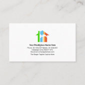 Carte De Visite Maison spéciale Handyman Construction frontalière  (Dos)