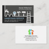 Carte De Visite Maison spéciale Handyman Construction frontalière  (Devant / Derrière)