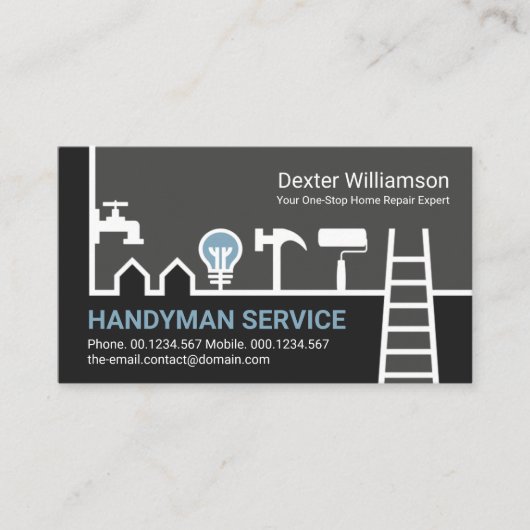 Carte De Visite Maison spéciale Handyman Construction frontalière  (Devant)