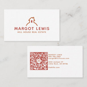 Carte De Visite Maison sur le logo de complexe immobilier ou de lo