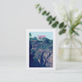 Carte De Visite Maison sur une falaise - Bordé (Debout devant)