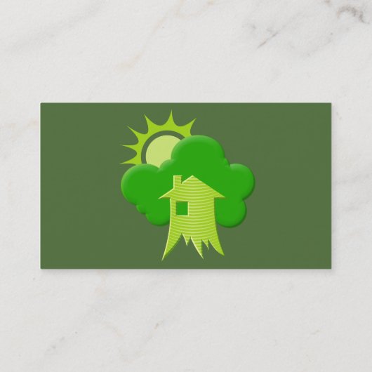 Carte De Visite Maison verte (Dos)