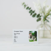 Carte De Visite Maison victorienne avec la porte ouverte (Debout devant)