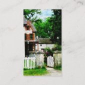 Carte De Visite Maison victorienne avec la porte ouverte (Dos)