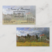 Carte De Visite Maisons à Argenteuil par Claude Monet (Devant / Derrière)