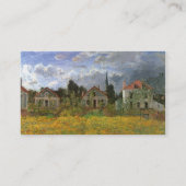 Carte De Visite Maisons à Argenteuil par Claude Monet (Dos)