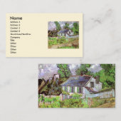 Carte De Visite Maisons à Auvers par Vincent van Gogh (Devant / Derrière)