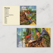 Carte De Visite Maisons à Auvers par Vincent van Gogh (Devant / Derrière)