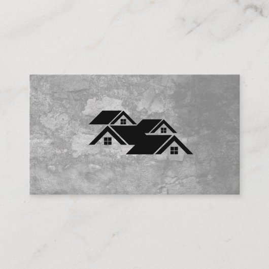 Carte De Visite Maisons de biens immobiliers Grunge (Devant)