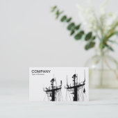 Carte De Visite Maisons de navires - Blanc (Debout devant)