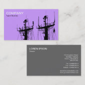 Carte De Visite Maisons de navires - Lilac (Devant / Derrière)