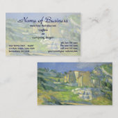 Carte De Visite Maisons en Provence; Vallée du Riaux par Cézanne (Devant / Derrière)