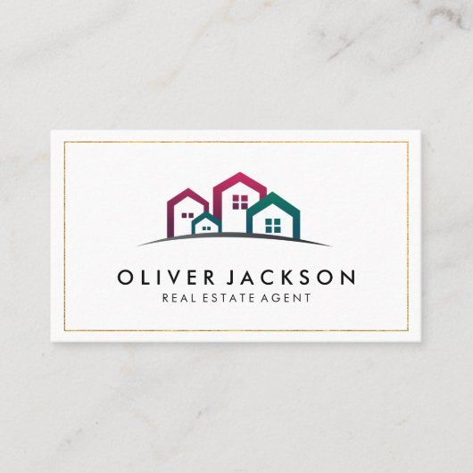 Carte De Visite Maisons immobilières (Devant)