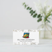 Carte De Visite Maisons immobilières | Marbre or (Debout devant)