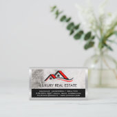 Carte De Visite Maisons Logos sur le toit (Debout devant)