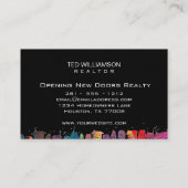 Carte De Visite Maisons modernes Immobilier Professionnel Noir (Dos)