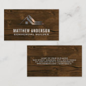 Carte De Visite Maisons résidentielles | Bois (Devant / Derrière)