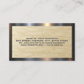 Carte De Visite Maisons résidentielles | Grain de bois (Dos)