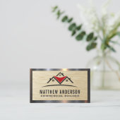 Carte De Visite Maisons résidentielles | Grain de bois (Debout devant)