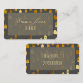 Carte De Visite Maisons scandinaves d'or (Devant / Derrière)